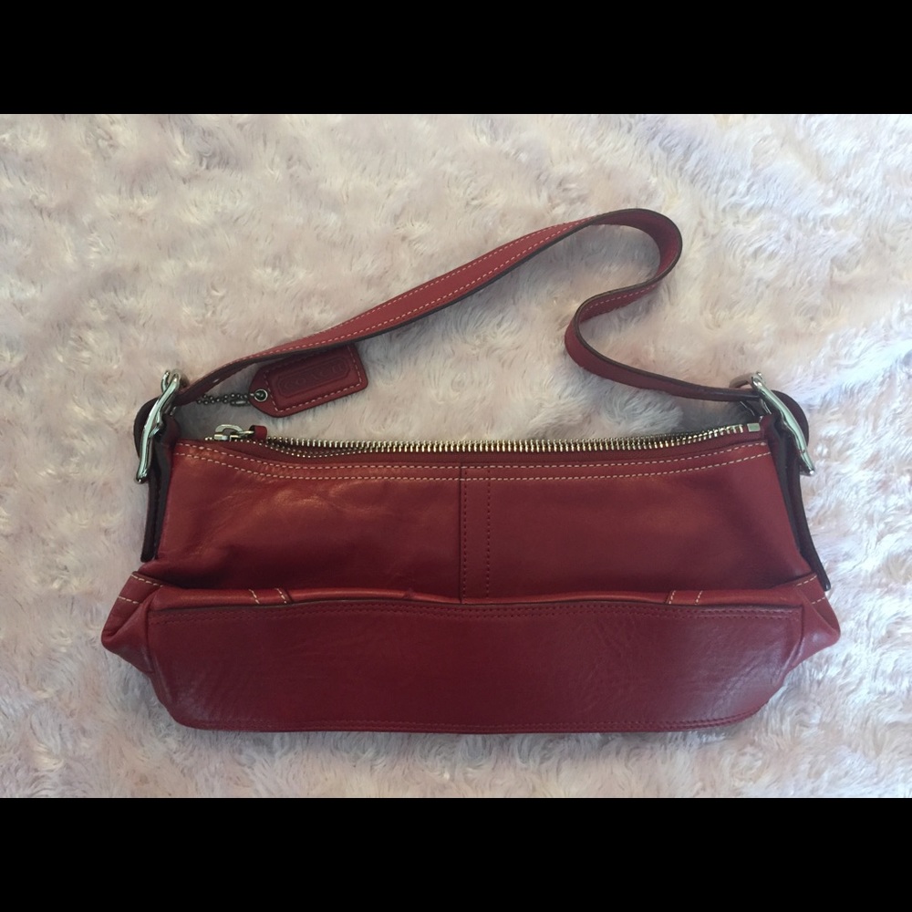 Coach Purse Red/Burgundy/Maroon - Picture 2 of 6